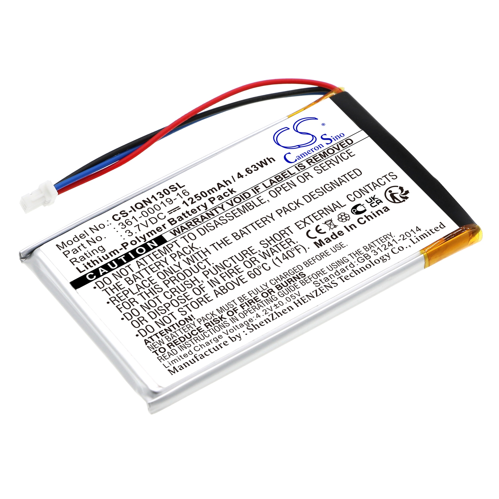 Batteri til Navigator, GPS til Garmin Nuvi 1300, Nuvi 1350, Nuvi 1350T og andre.
