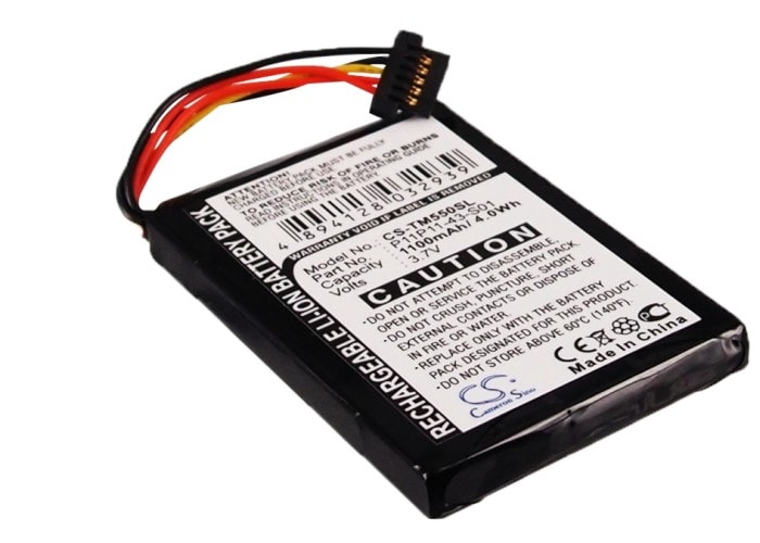 Batteri til navigator, GPS til TomTom Go 550 Live, 8CP5.011.11
