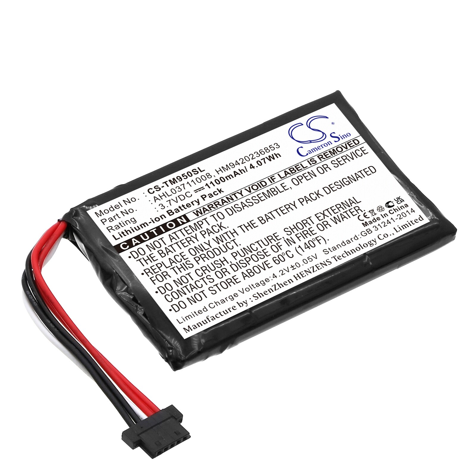 Batteri til Navigator, GPS til TomTom Go 950, Go 950 Live, 4CP9.002.00 og andre.
