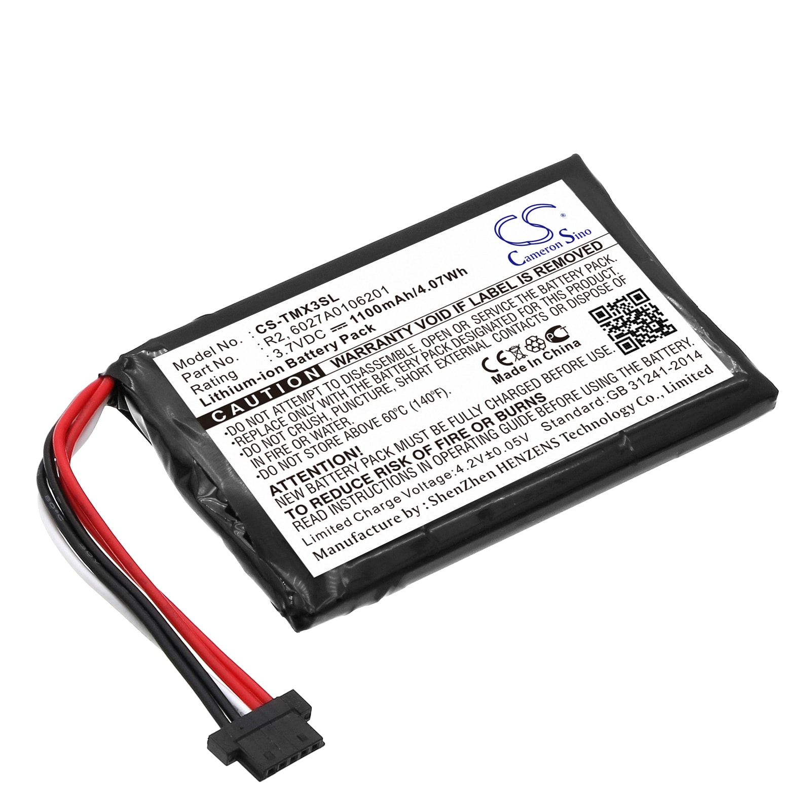 Batteri til Navigator, GPS til TomTom XXL IQ Routes, 4EP0.001.02, 1EP0.029.01 og andre.