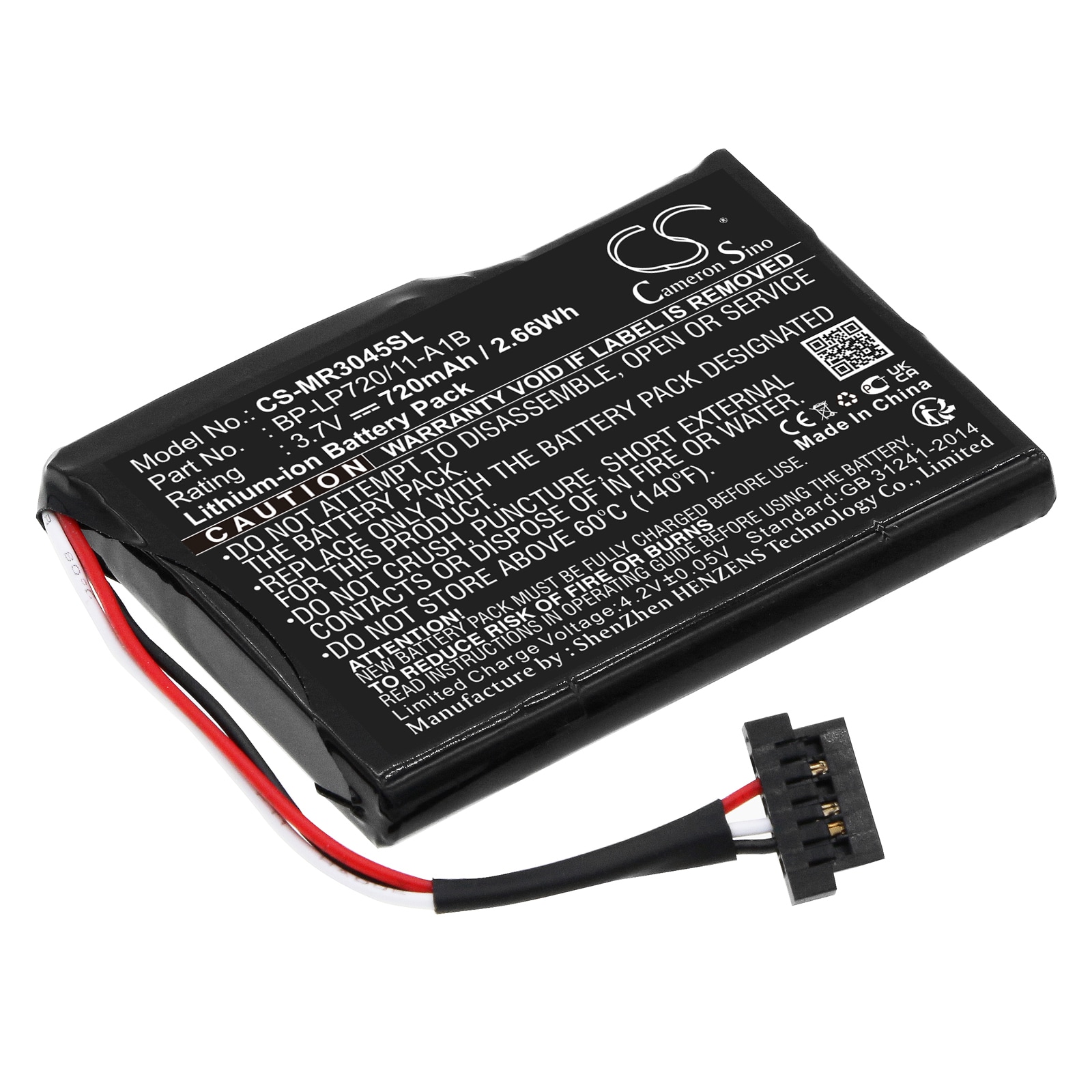 Batteri til navigator, GPS til Magellan RoadMate 3045, RoadMate 3045-LM