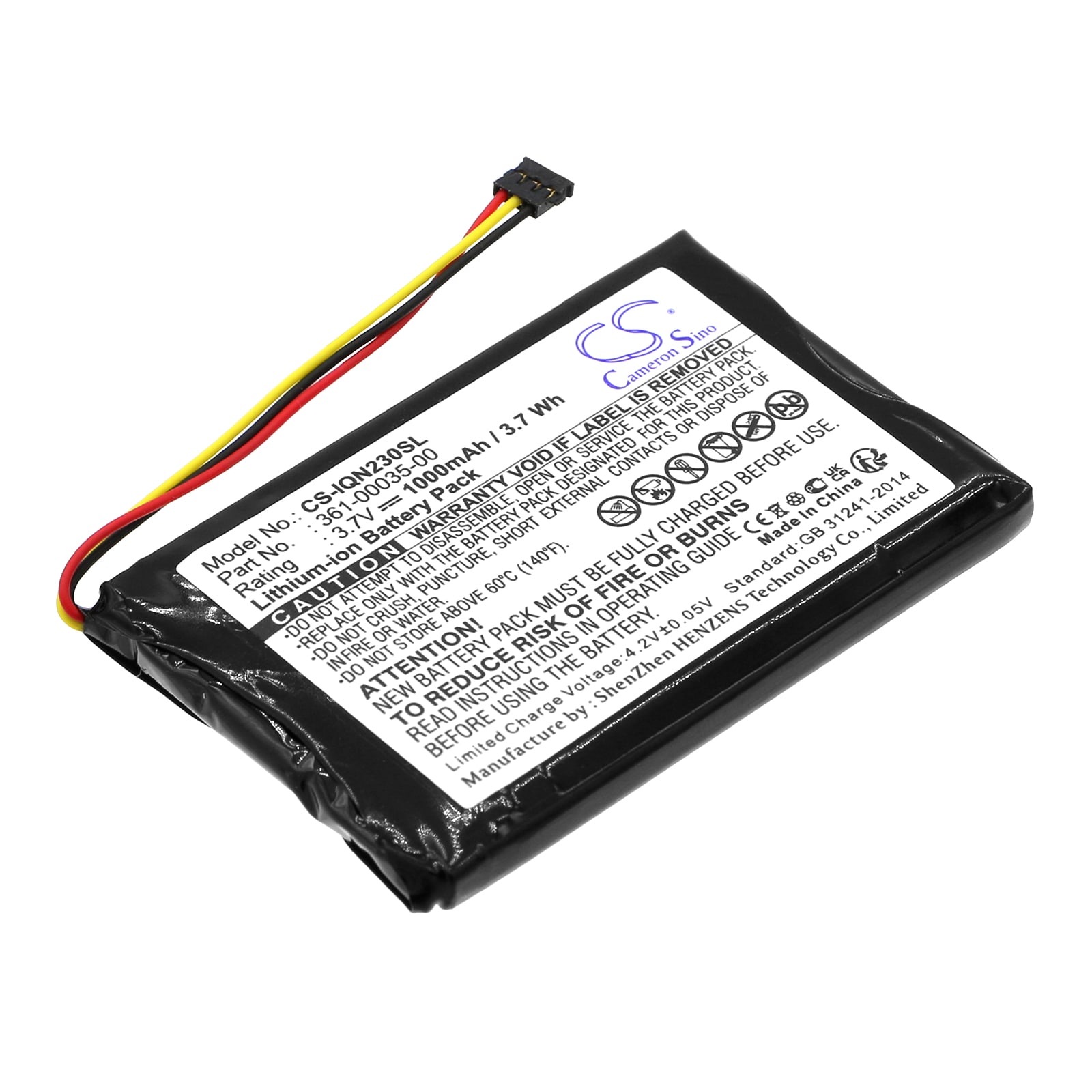 Batteri til Navigator, GPS til Garmin Nuvi 2300, Nuvi 2300LM, Nuvi 2350LT og andre.