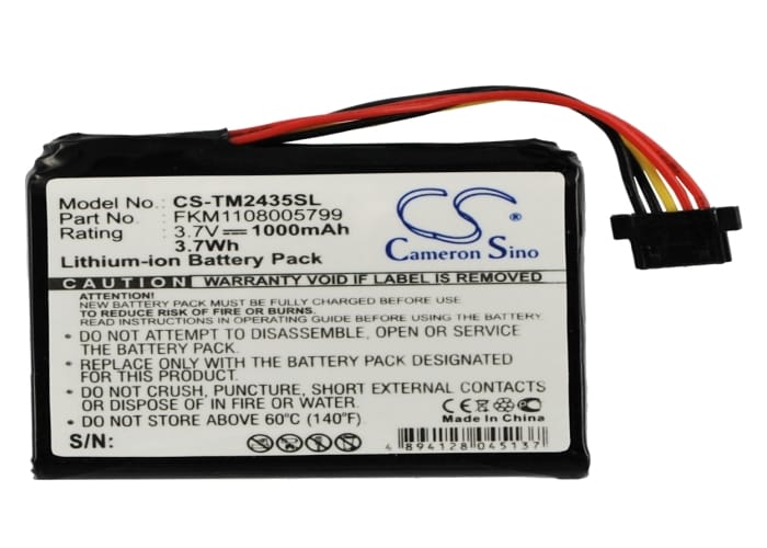 Batteri til Navigator, GPS til TomTom Go 2435, Go 2435TM, Go 2535 osv.