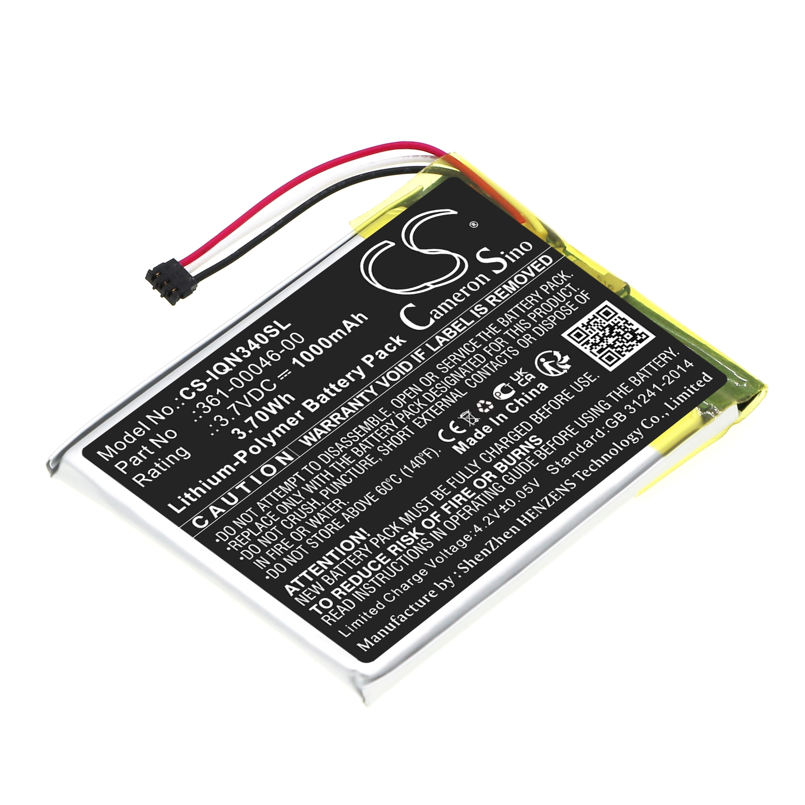 Batteri til Navigator, GPS til Garmin Nuvi 3400, Nuvi 3490LMT, Nuvi 3450LM og andre.