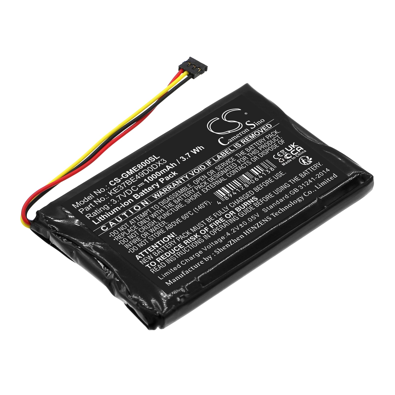 Batteri til Navigator, GPS til Garmin Edge 800, Edge 810