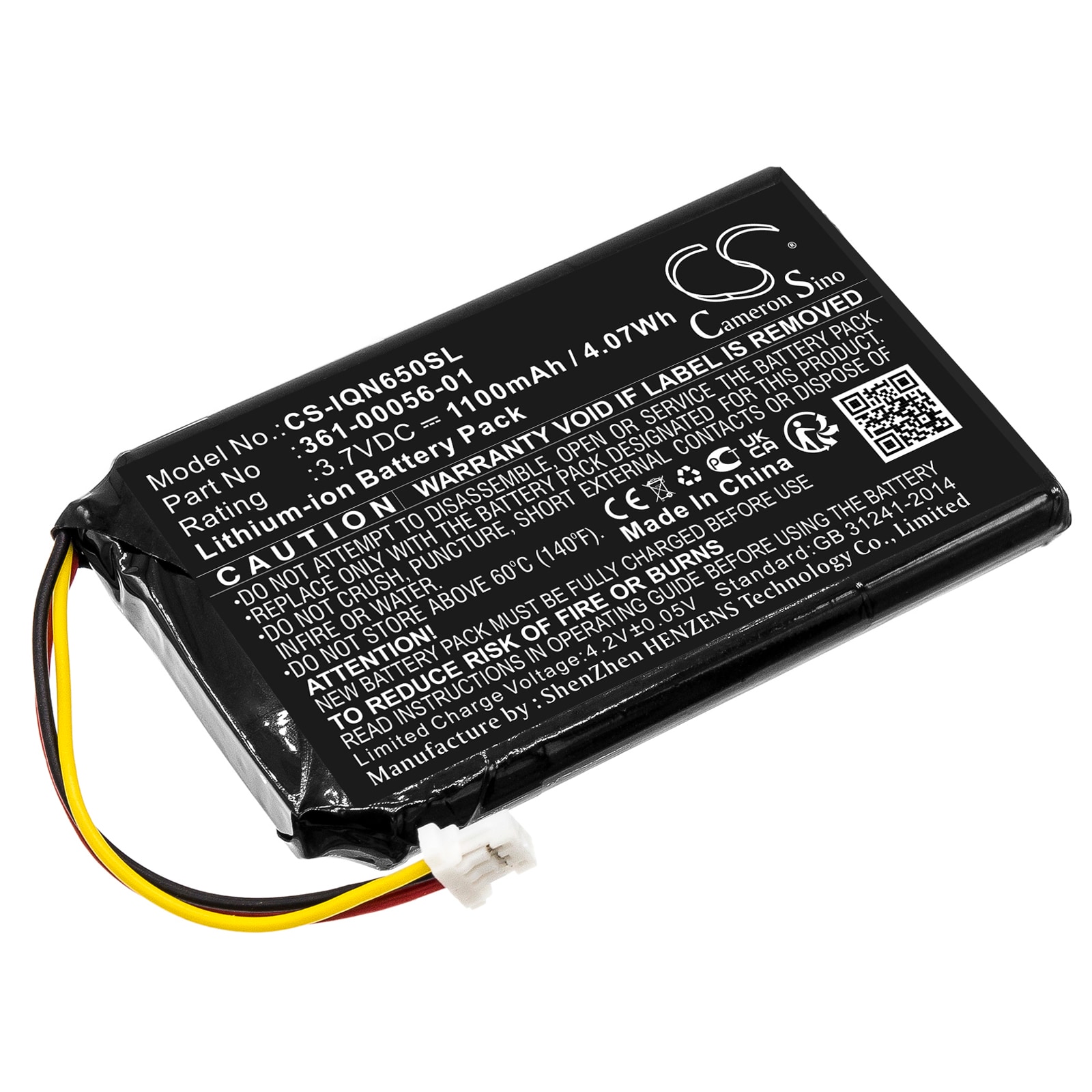 Batteri til Navigator, GPS til Garmin Nuvi 65, Nuvi 65LM, Nuvi 65LM 6" og andre.