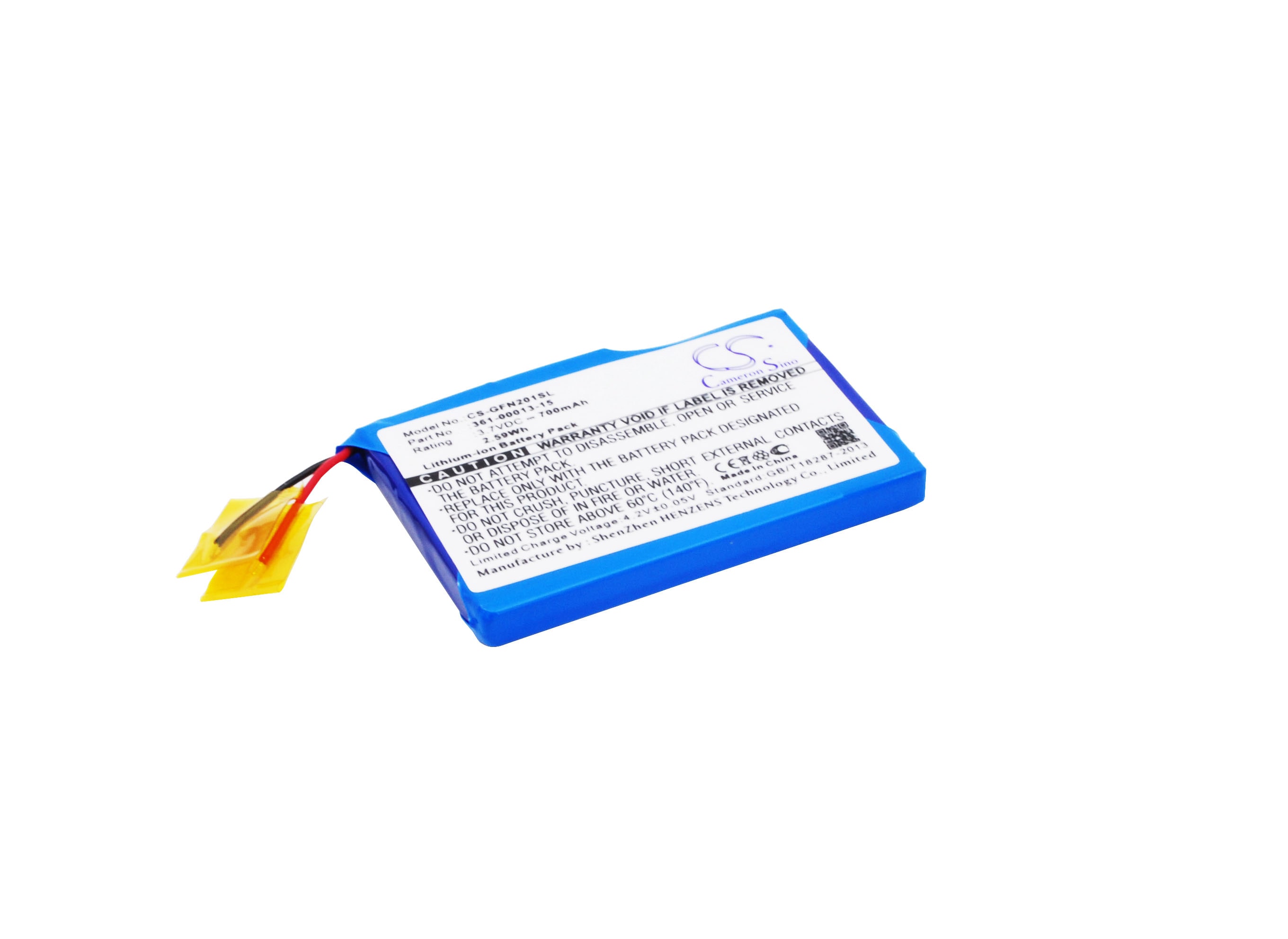 Batteri til navigator, GPS til Garmin Foretrex 101, Foretrex 201
