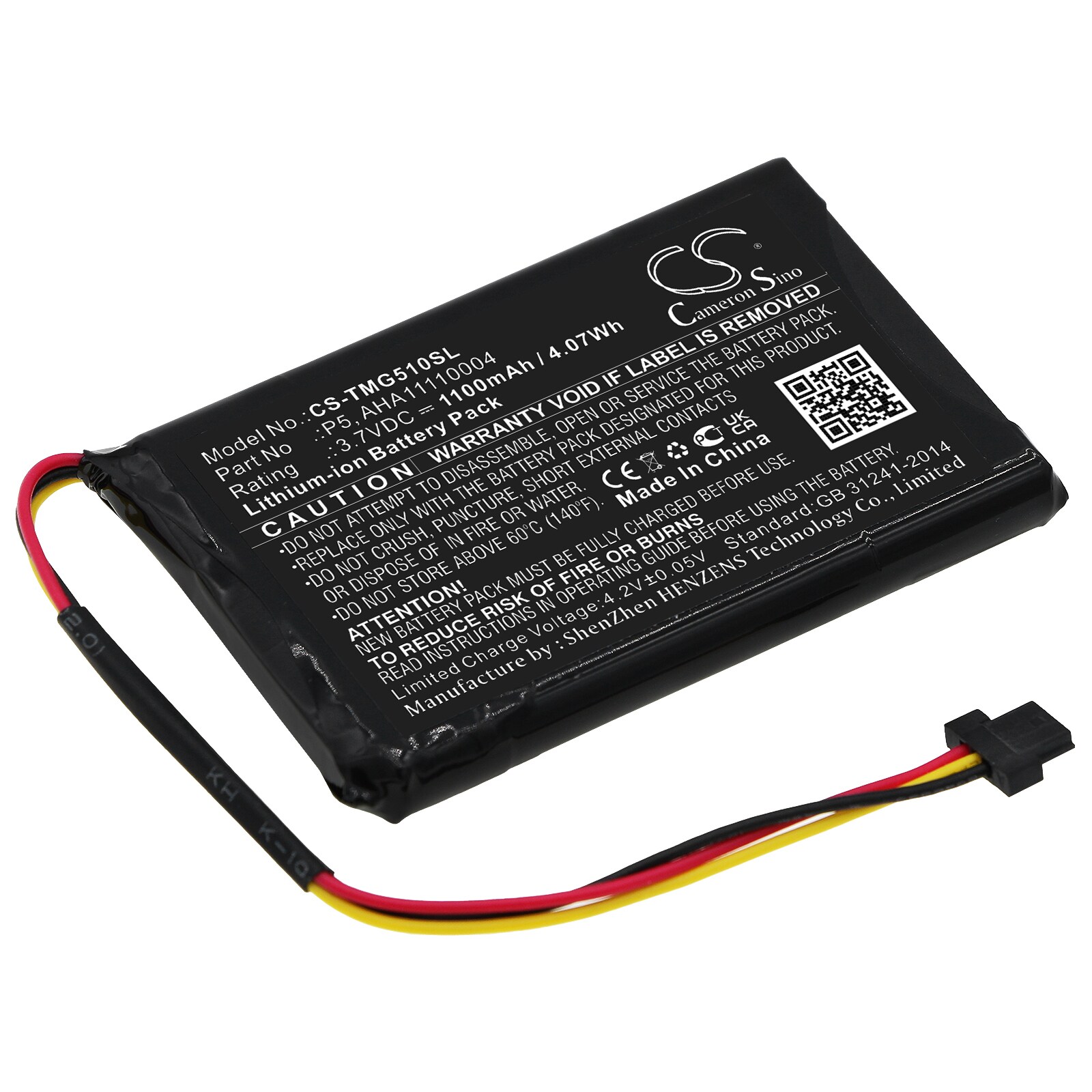 Batteri til Navigator, GPS til TomTom Go 510, 4FA50, Go 520 osv.