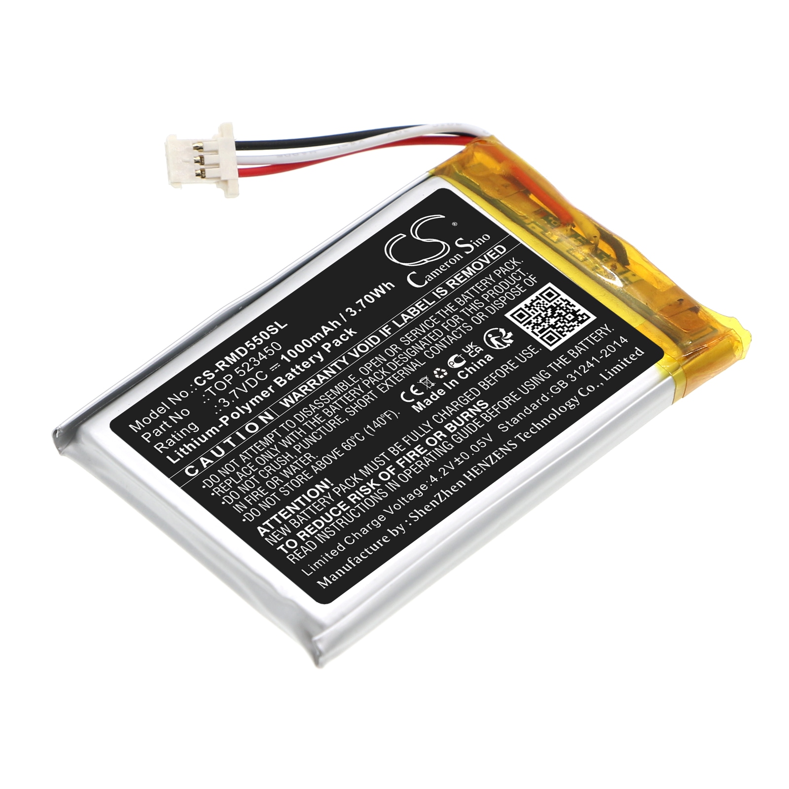 Batteri til Navigator, GPS til RAND MCNALLY TND-550, TND-540