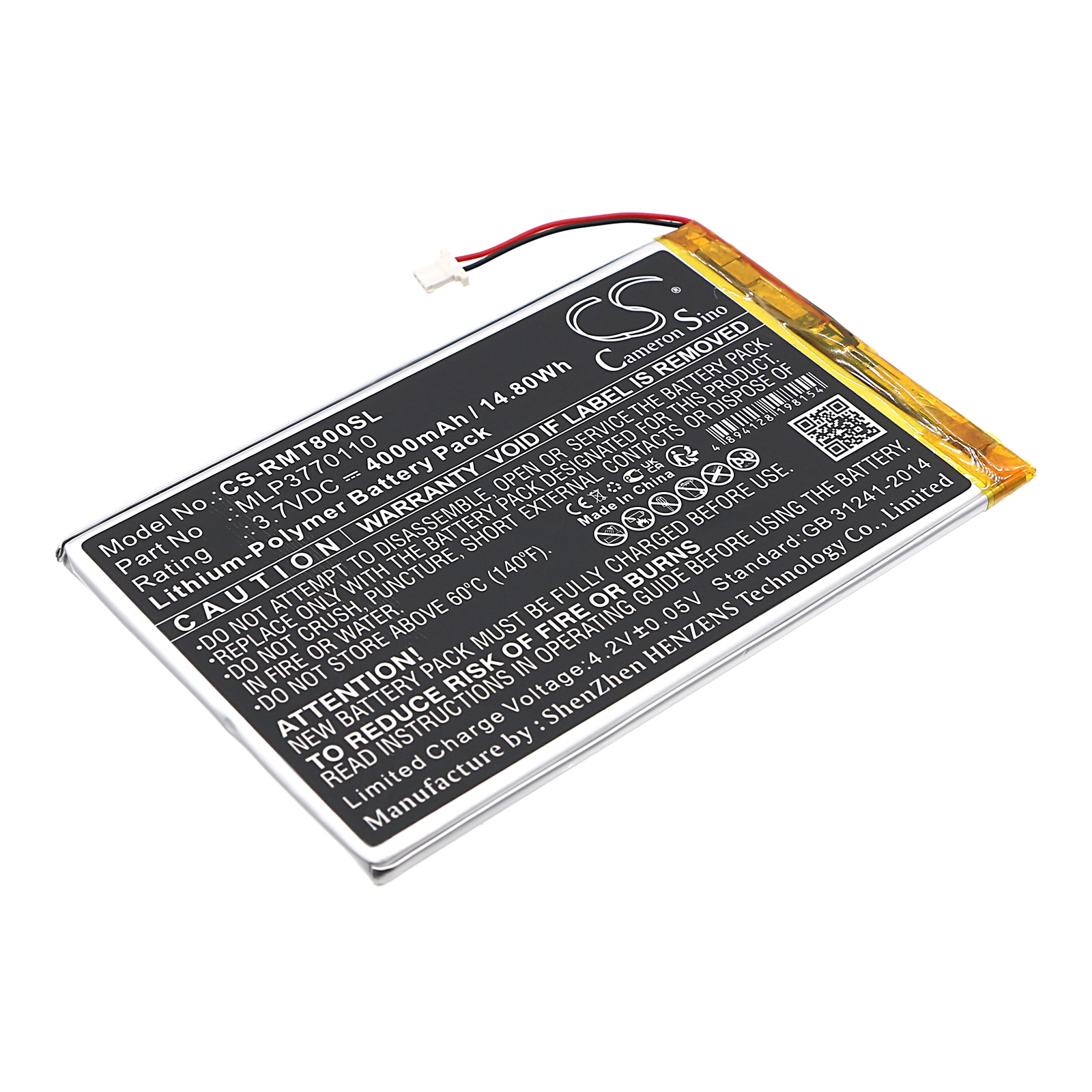 Batteri til Navigator, GPS til RAND McNally TND-T80B, TND-T80A