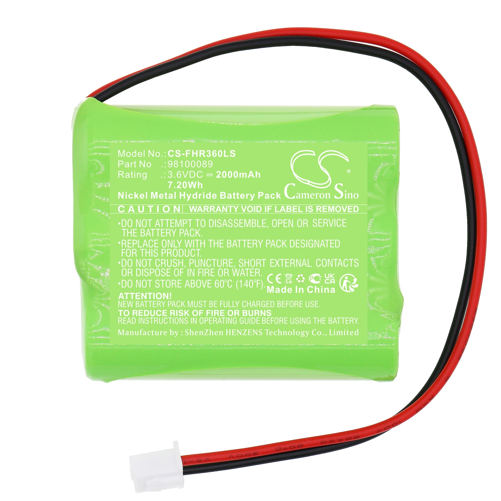 Batteri til Fischer AP-0360-0100-AA-NC-01 nødlys