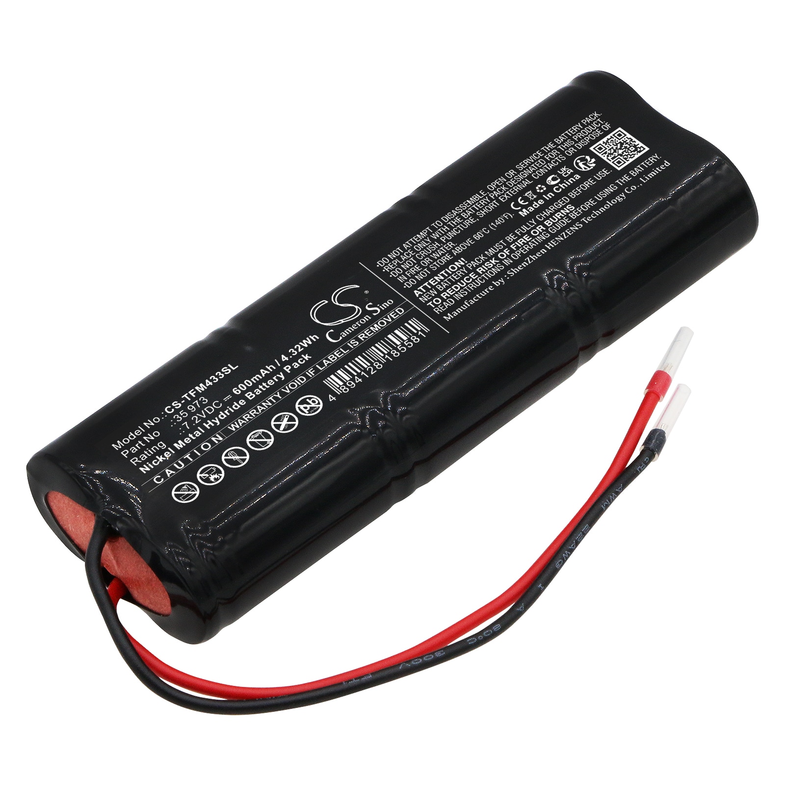 Batteri til nødlys til TELENOT F1011/S, 6/N-270AA, FM 433 og andre.