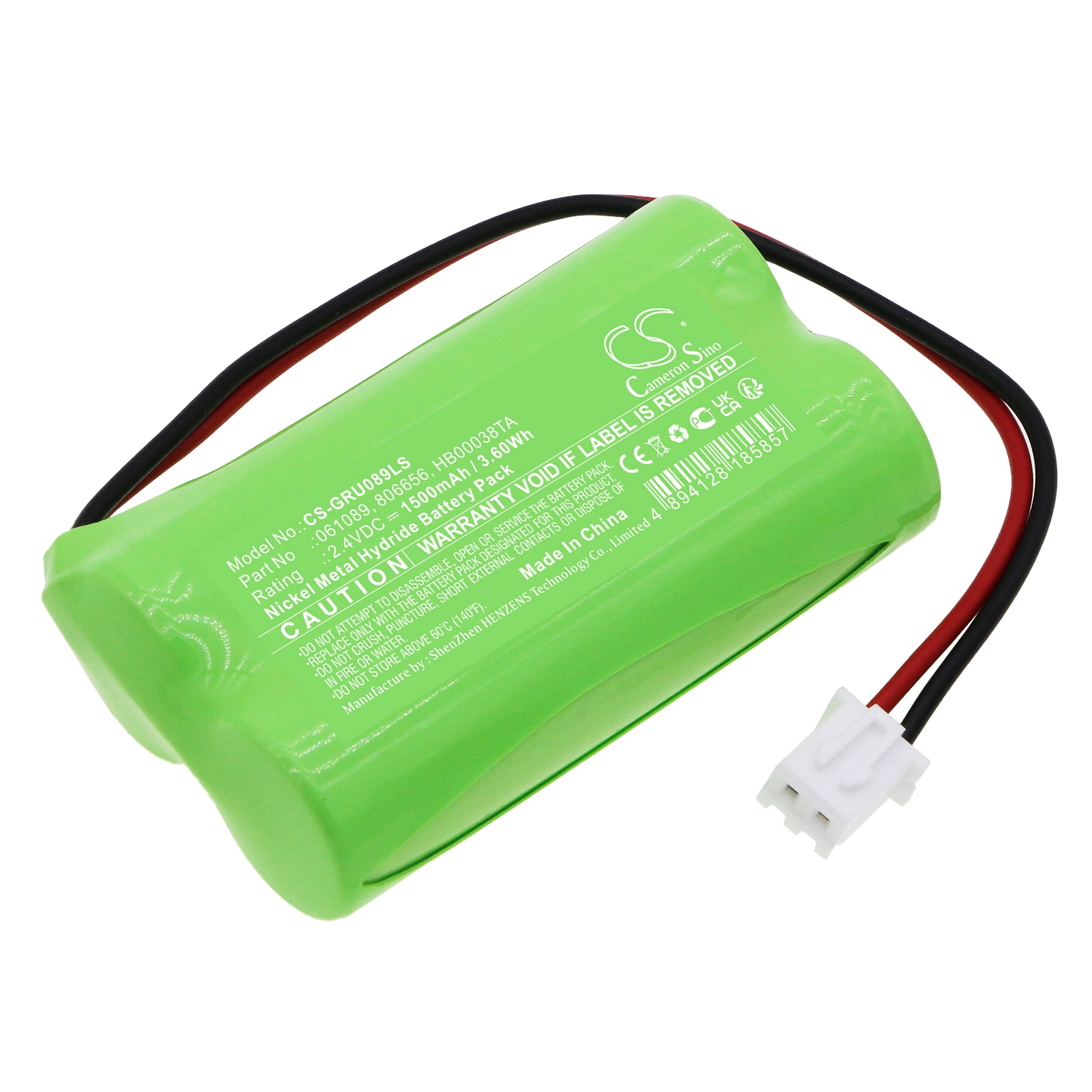 Batteri til nødbelysning til Legrand BAEH ECO2, 062614, 062624 og andre.