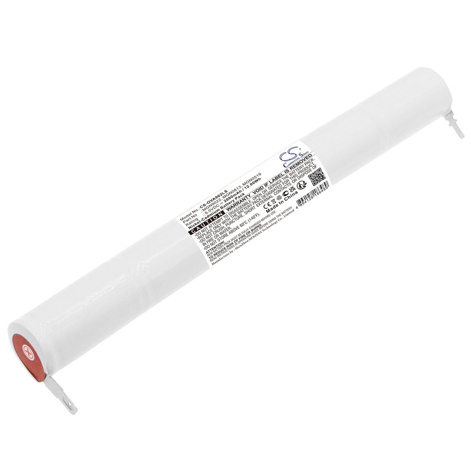 Batteri til nødlys til URA MGN9022, MGN0813, MGN0519 og andre.