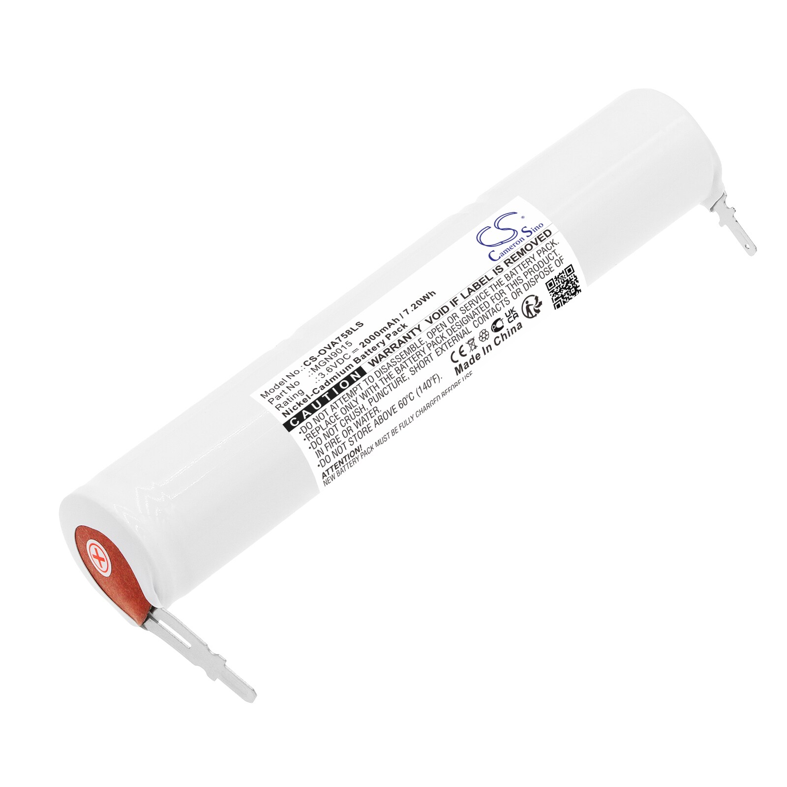 Batteri til nødlys til Schneider 758005, 802327, 805566 osv.