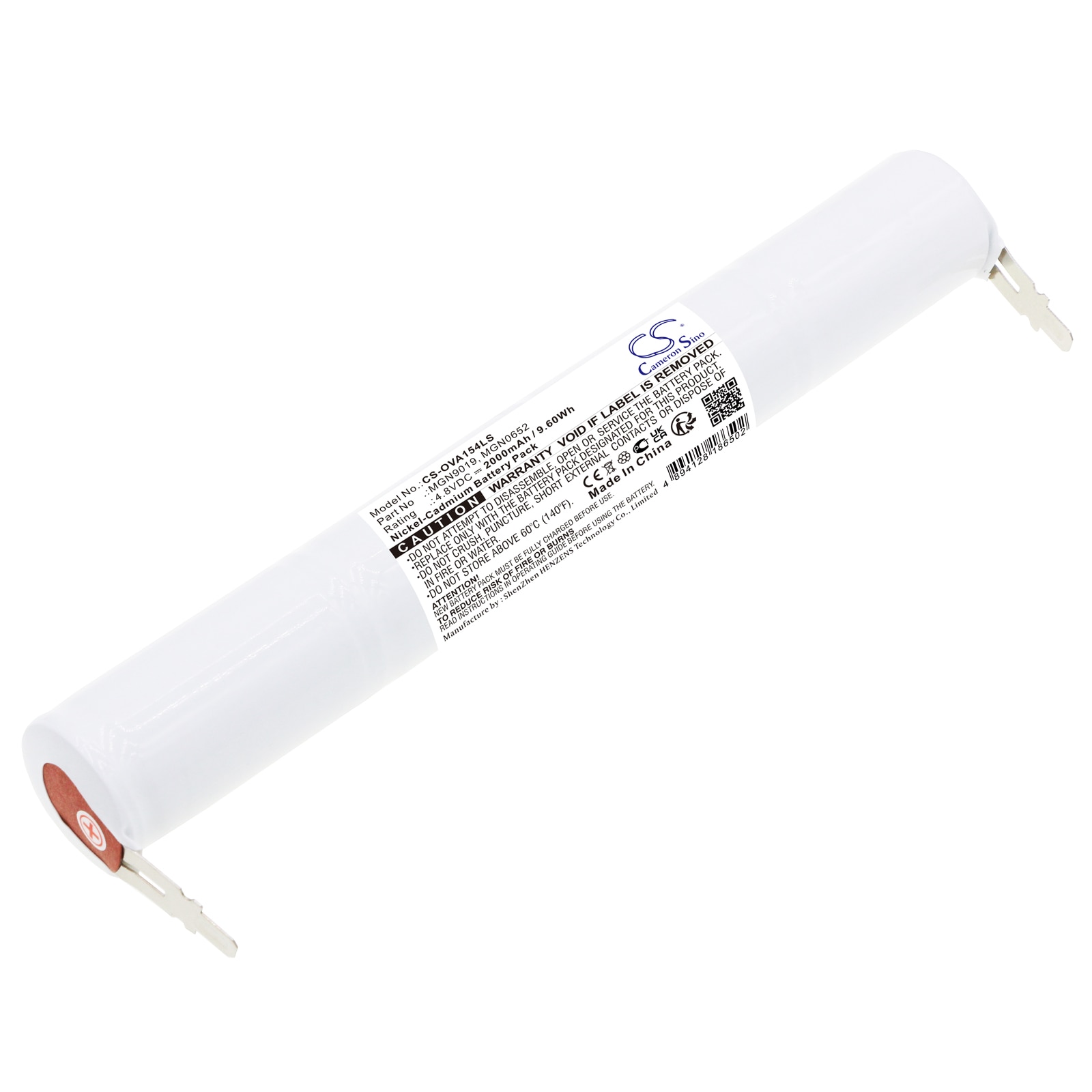 Batteri til nødbelysning til BAES 10050038, 789673, 803790 osv.