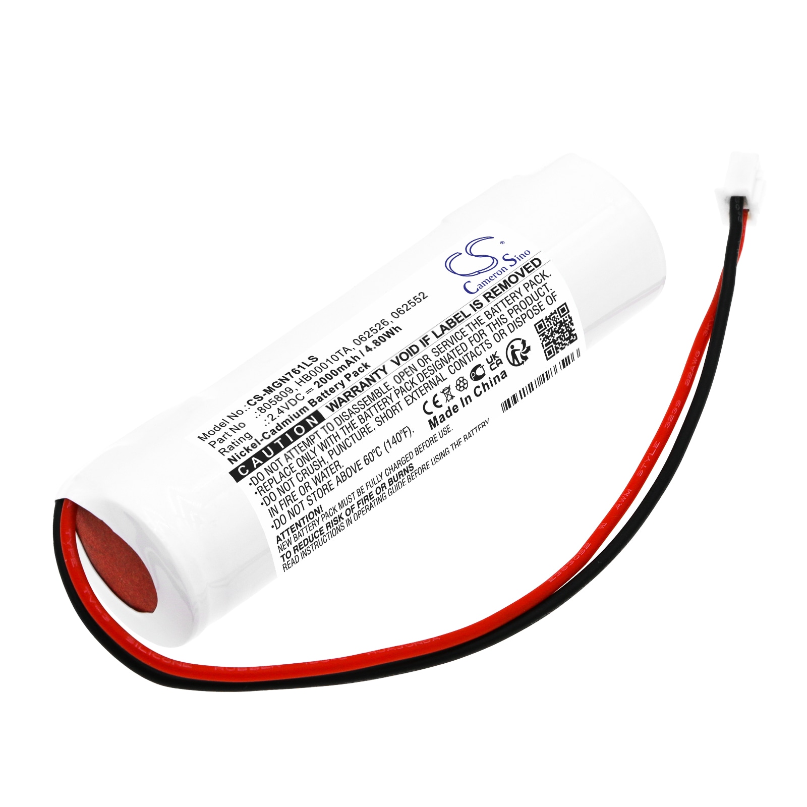 Batteri til nødbelysning til Legrand ECO 1, IP66 LED'er, U21LED 100LM og andre.