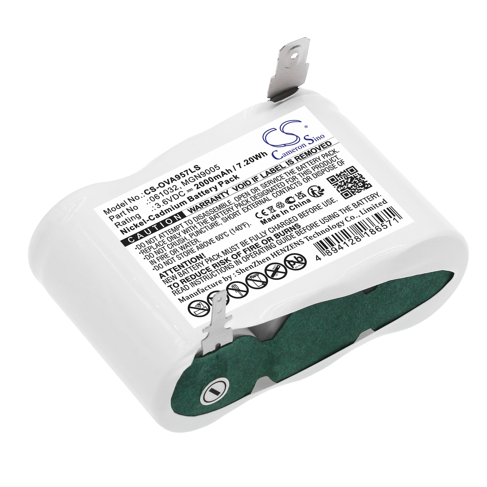 Batteri til nødbelysning til Legrand 121420, 134896, 800980 osv.