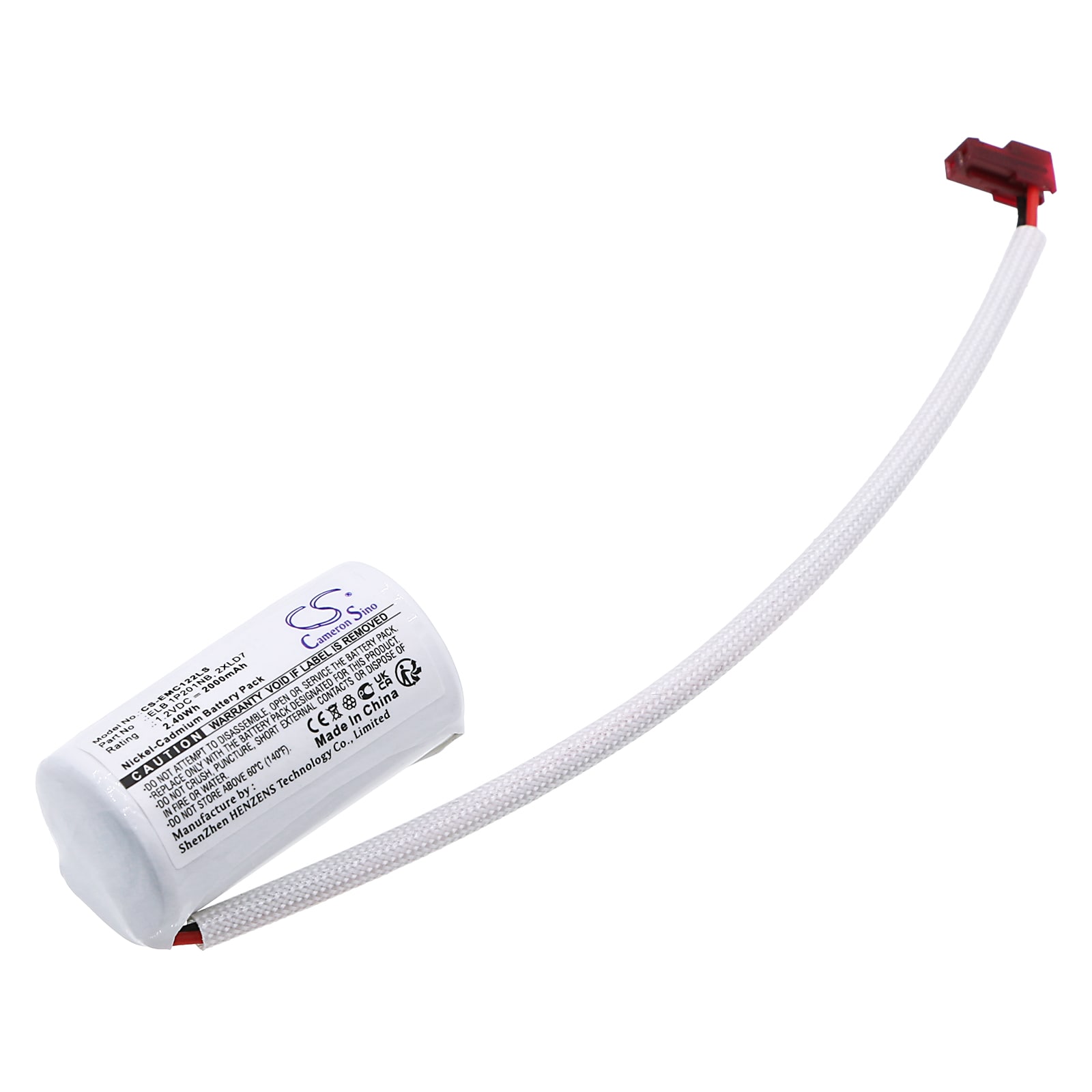 Batteri til nødbelysning til Lithonia LQC 1 R EL N, LQC W 2 R EL N