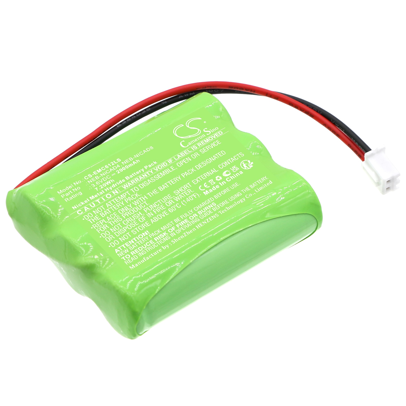 Batteri til nødbelysning til Nora Lighting NE-602LED, NE-612LED