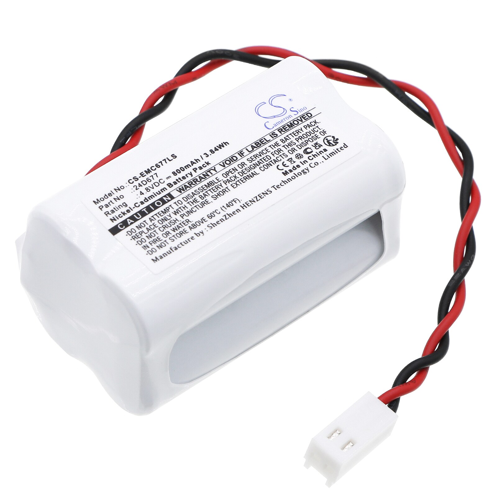 Batteri til nødlys til Dual-Lite CV3GEB, CV3GEBI, CV3GEW osv.