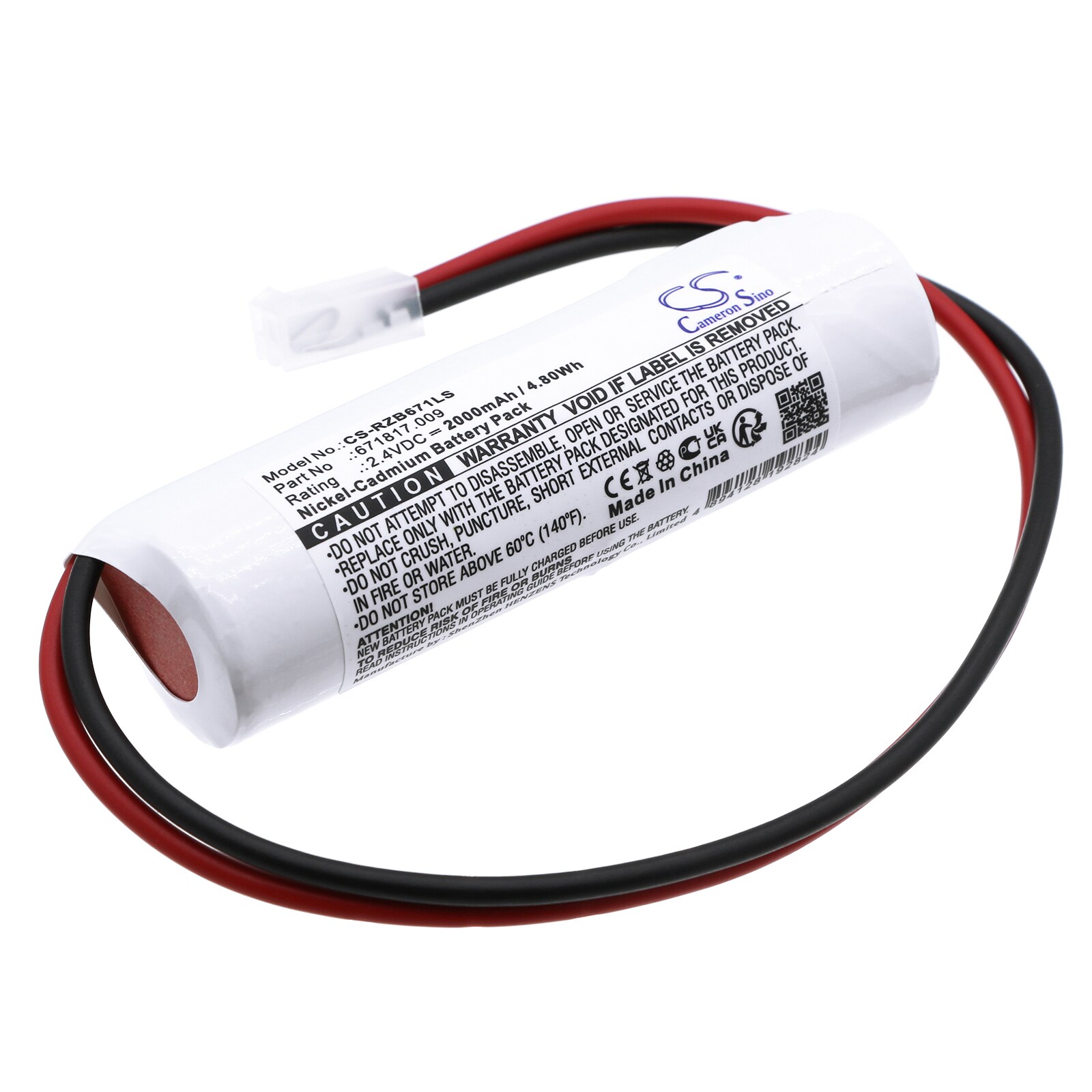 Batteri til nødlys til Elubat swiss 275 602, 275602