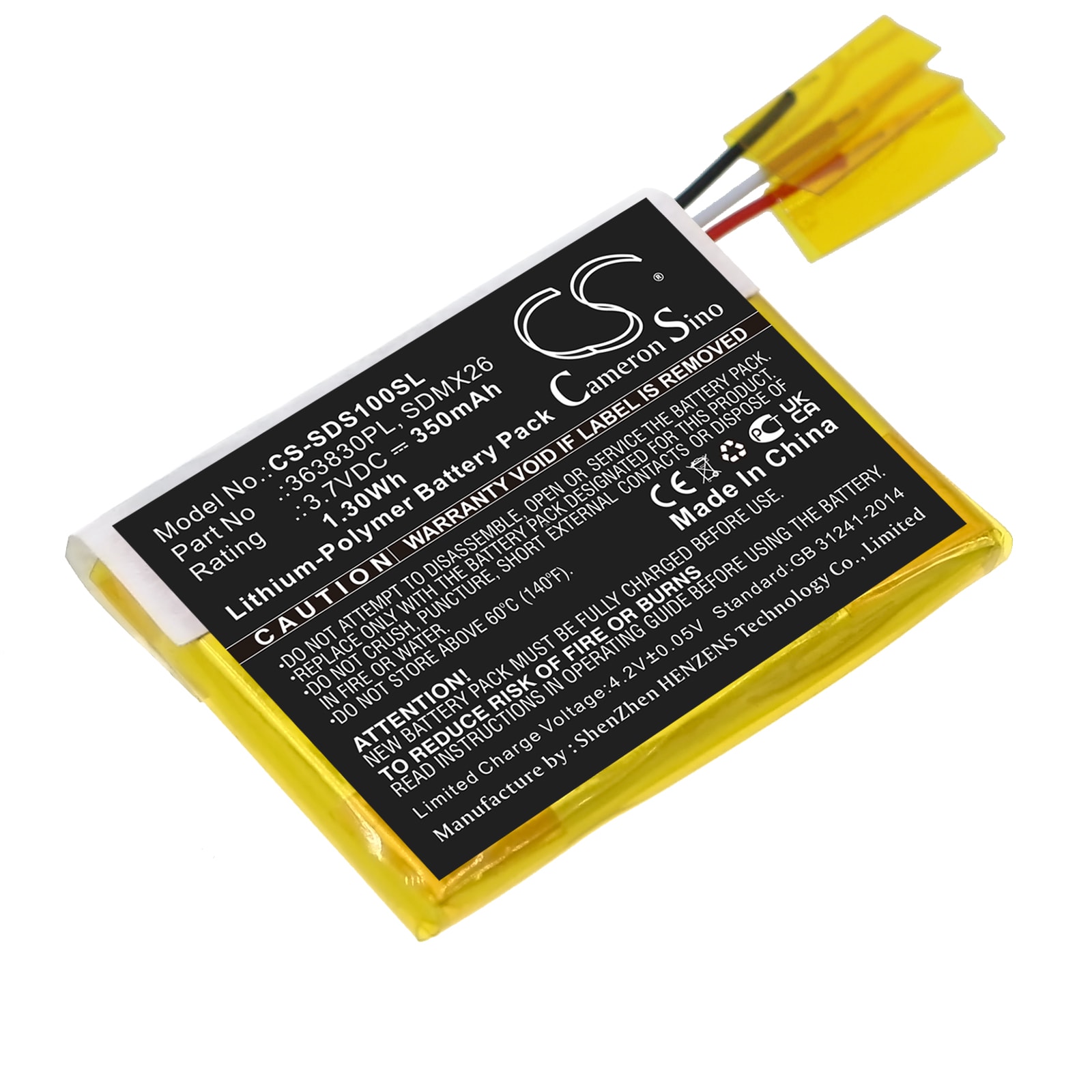 Batteri til medieafspiller til Sandisk Sansa Clip, Clip Jam