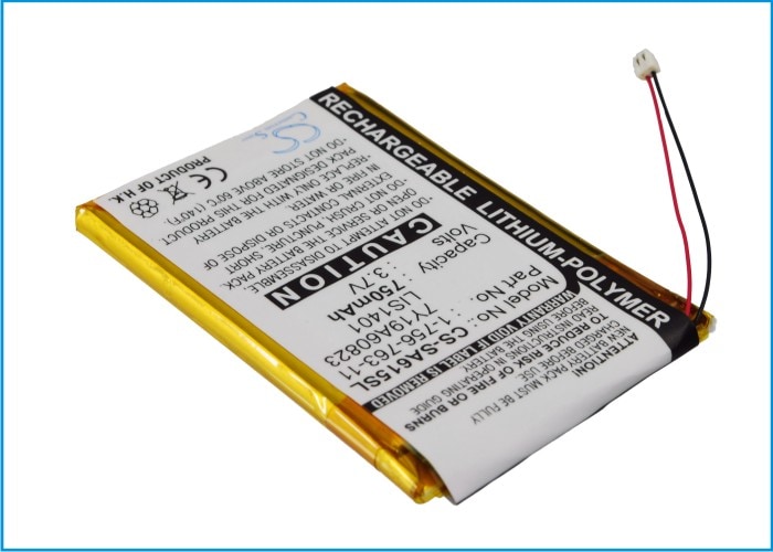 Batteri til medieafspiller til Sony NWZ-S600, NWZ-S600F, NWZ-S610 osv.