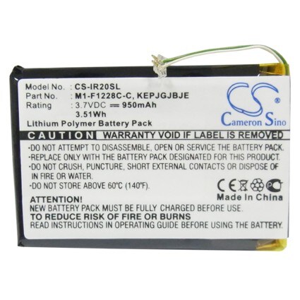 Batteri til medieafspiller til iRiver Clix Plus, U20, REI-iriverclix2 osv.