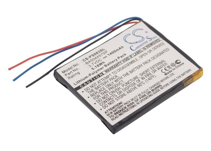 Batteri til medieafspiller til Philips GoGear Muse, SA2MUS16S/02, SA3MUS08S/37
