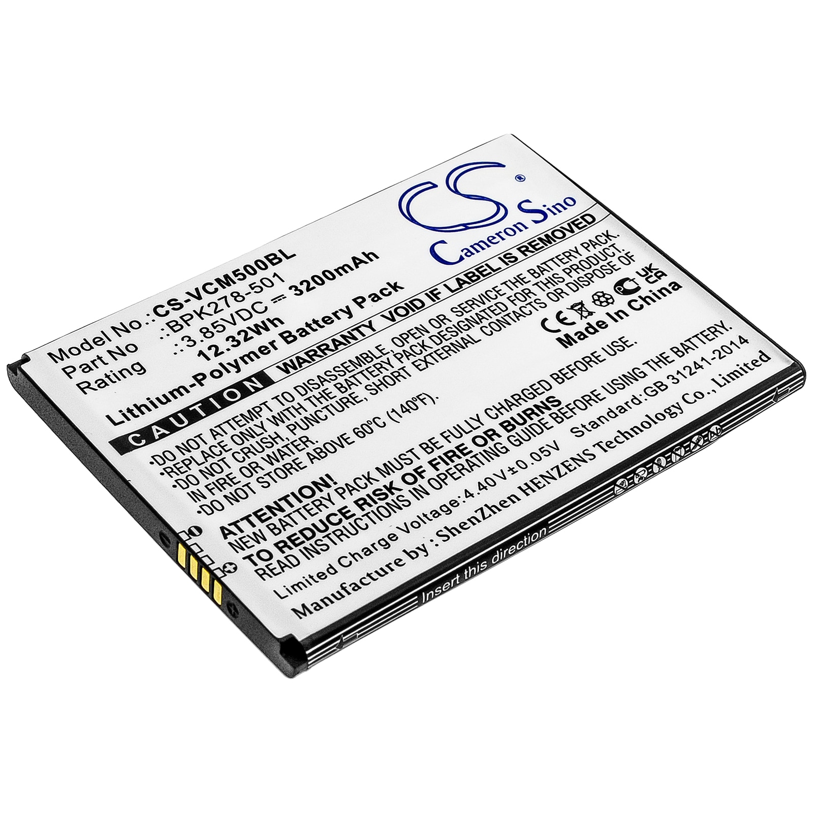 Batteri til betalingsterminal til Verifone CM5