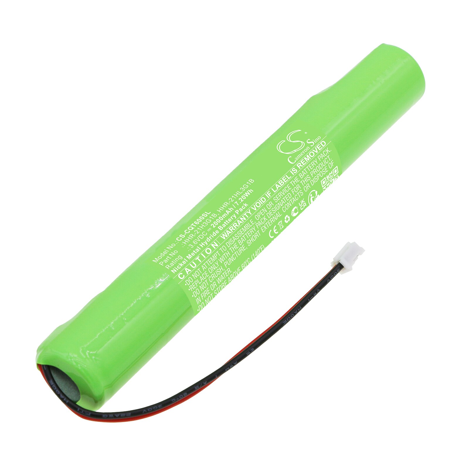 Batteri til betalingsterminal til Casio QT-6000, QT-6100, QT-6200 osv.