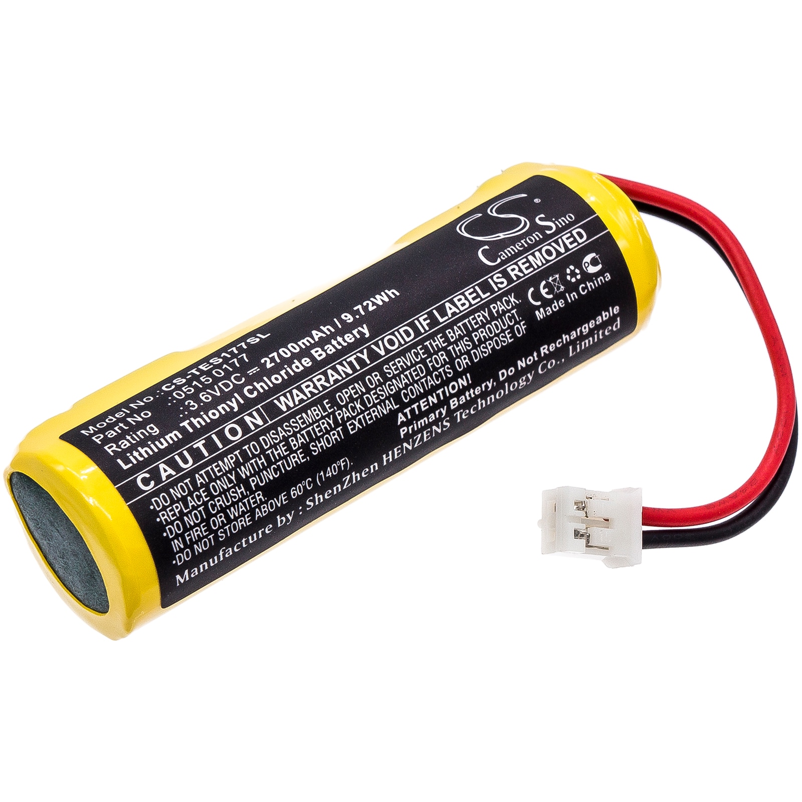 Batteri til PLC til Testo 175-T1, 175-T2, 177 loggere
