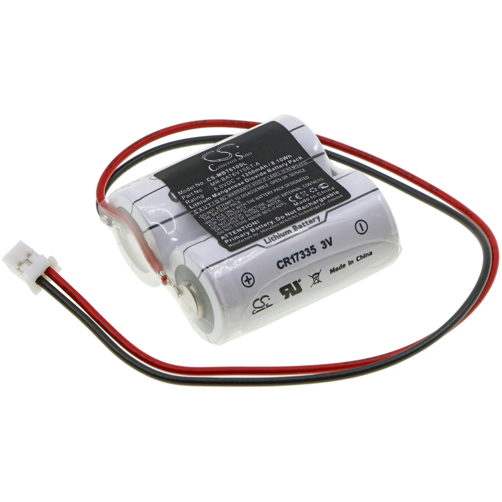 Batteri til PLC til Mitsubishi MR-BAT6V1SET-A, MR-J4 WK17