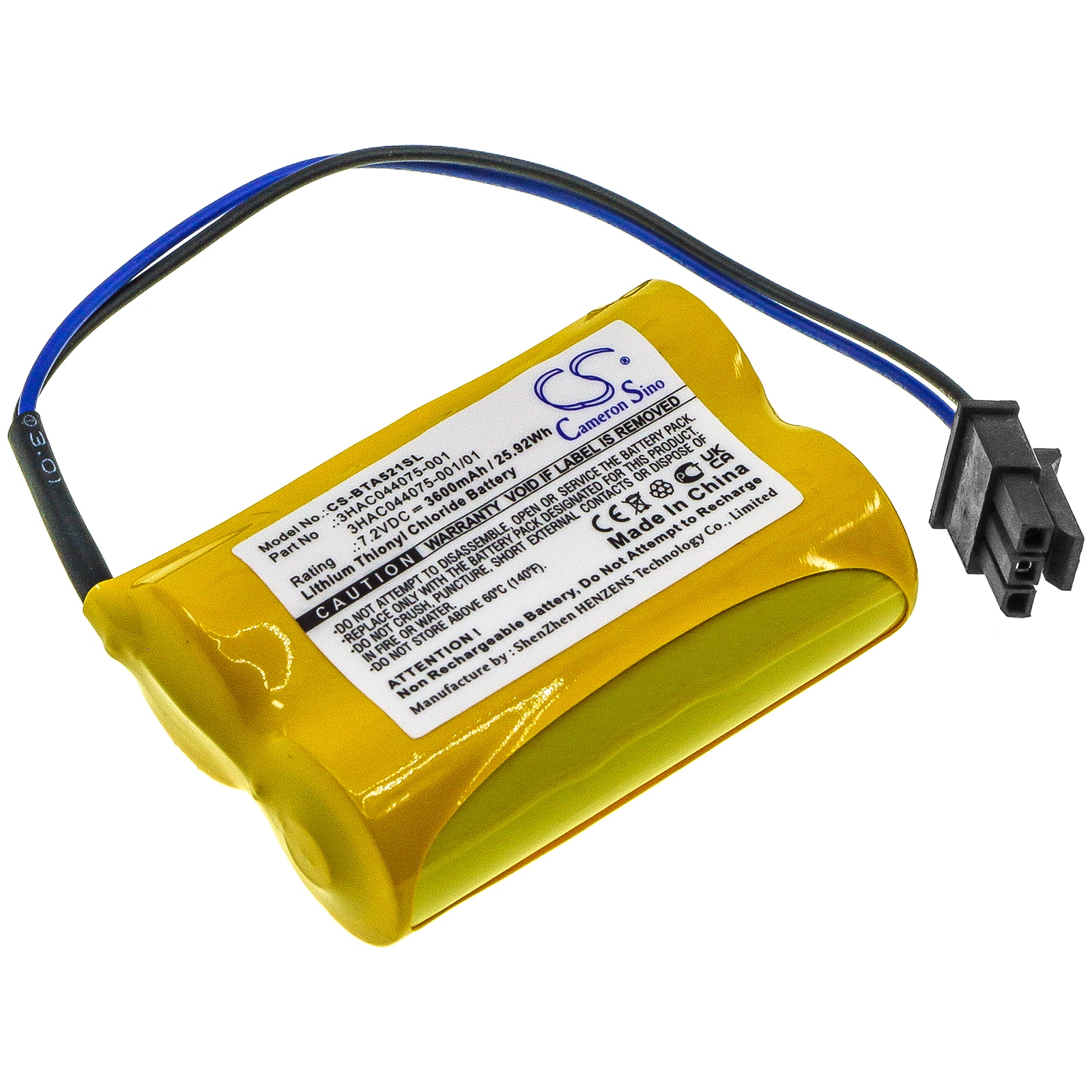 Batteri til PLC til ABB SB808F, 4944 026-4, 3HAB2038-1 og andre.