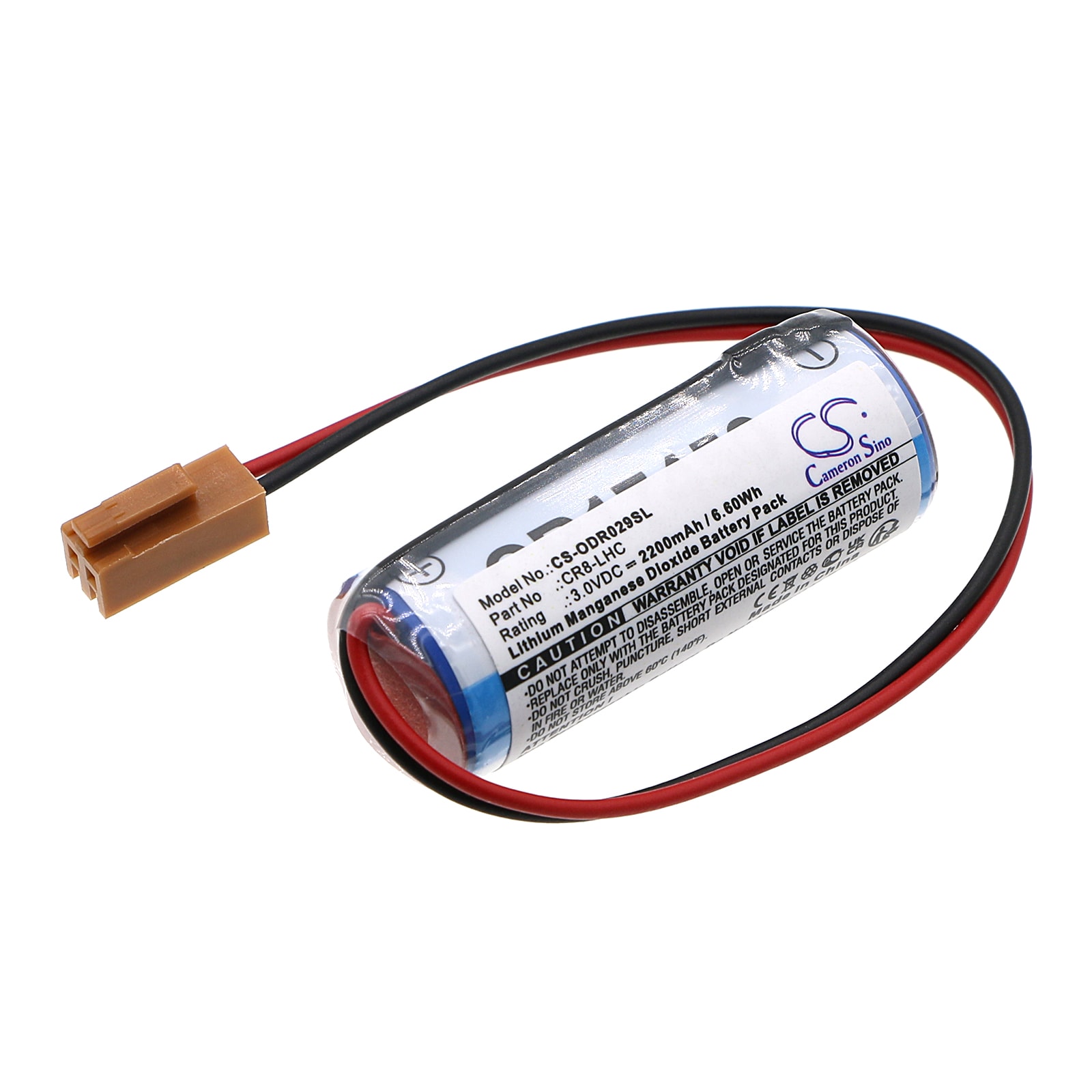Batteri til PLC til Fanuc A04B-0236-H211, 180is-WB, A04B-0235-C211 og andre.