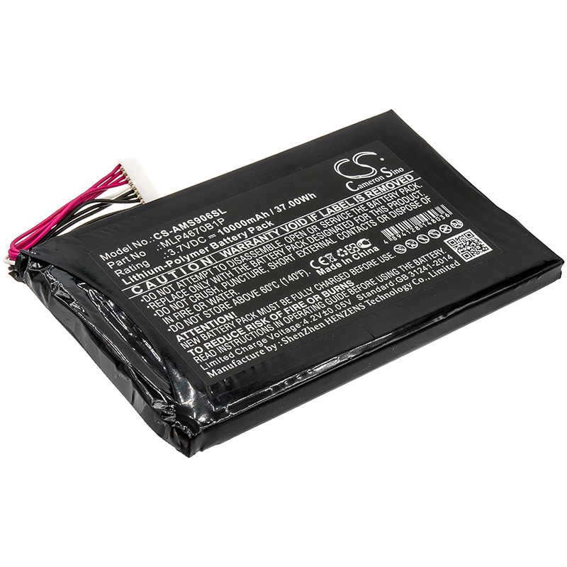 Batteri til diagnosescanner til Autel Maxisys MS906BT, Maxisys MS906TS, MS906S og andre.