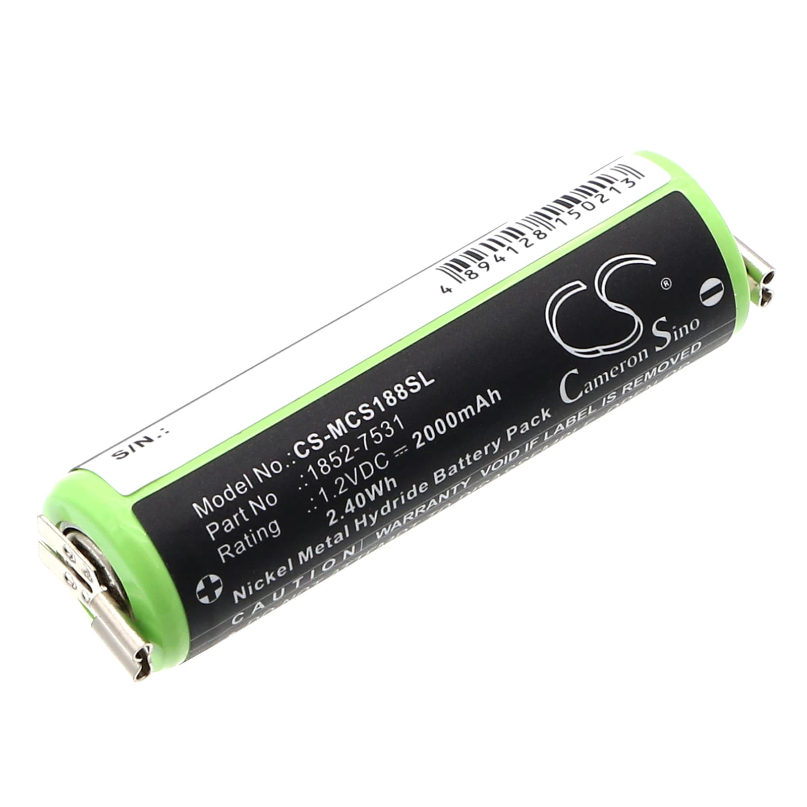 Batteri til barbermaskine til Wella Xpert HS50, Tonde Eco S, Profi XS osv.