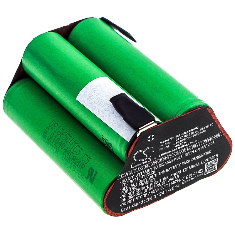 Batteri til haveredskaber til Gardena Accucut 400Li, Accucut 450Li, 02417-20