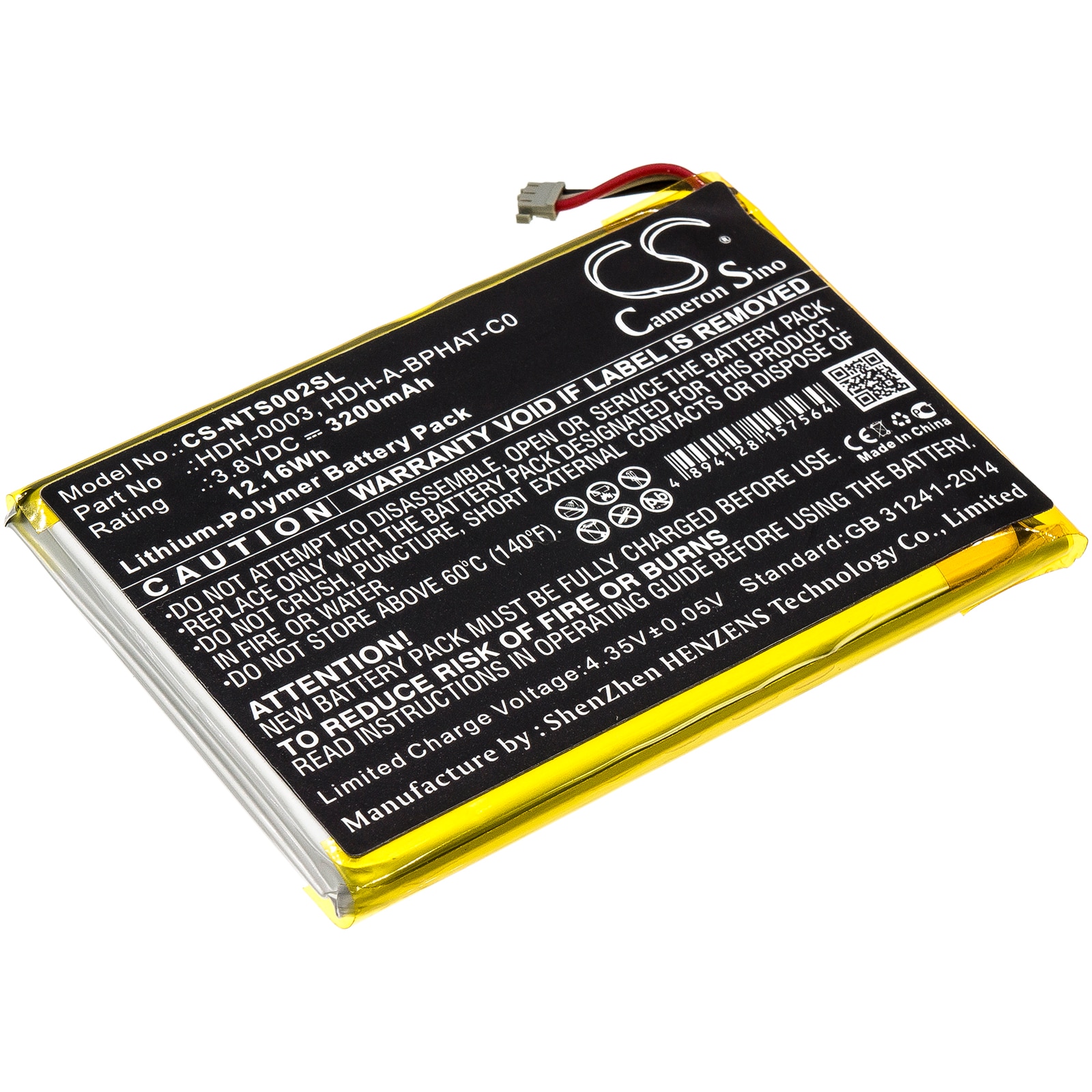 Batteri til spilkonsol til Nintendo Switch Lite, HDH-001, HDH-002 osv.