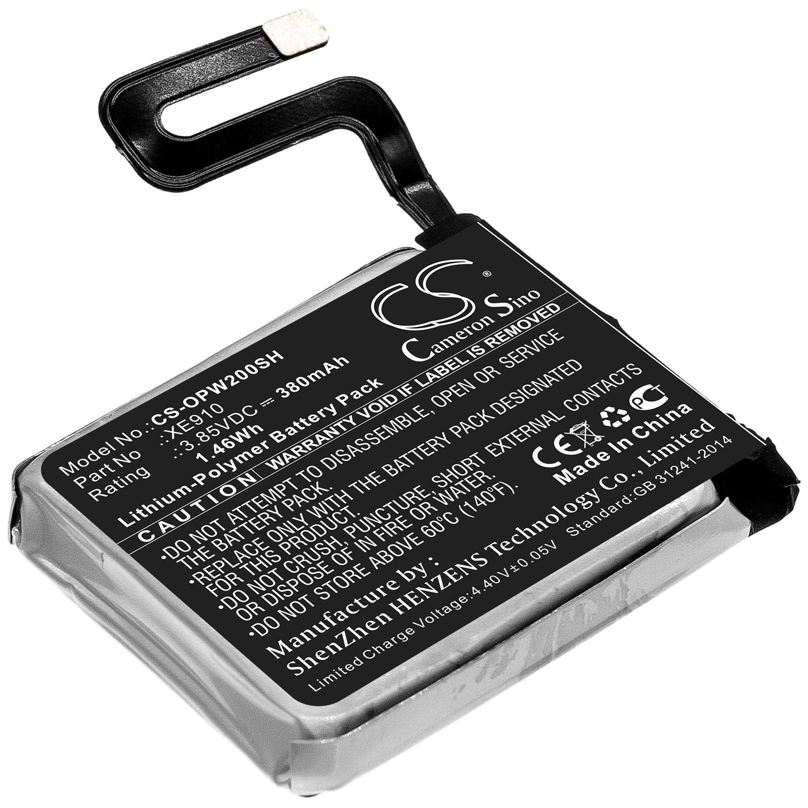 Batteri til smartwatch til OPPO Watch 46mm