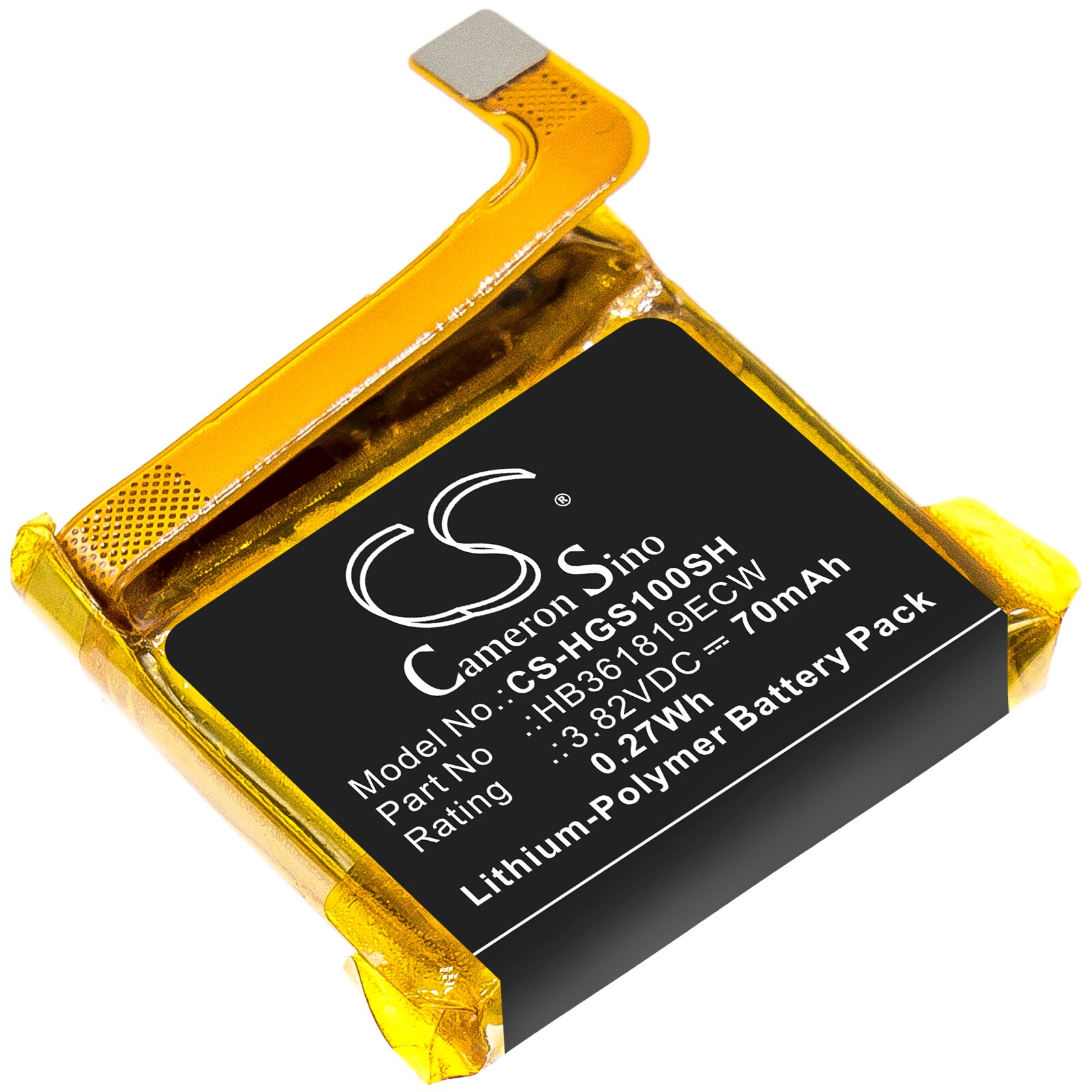 Batteri til smartwatch til Huawei Glory S1, MES-B19