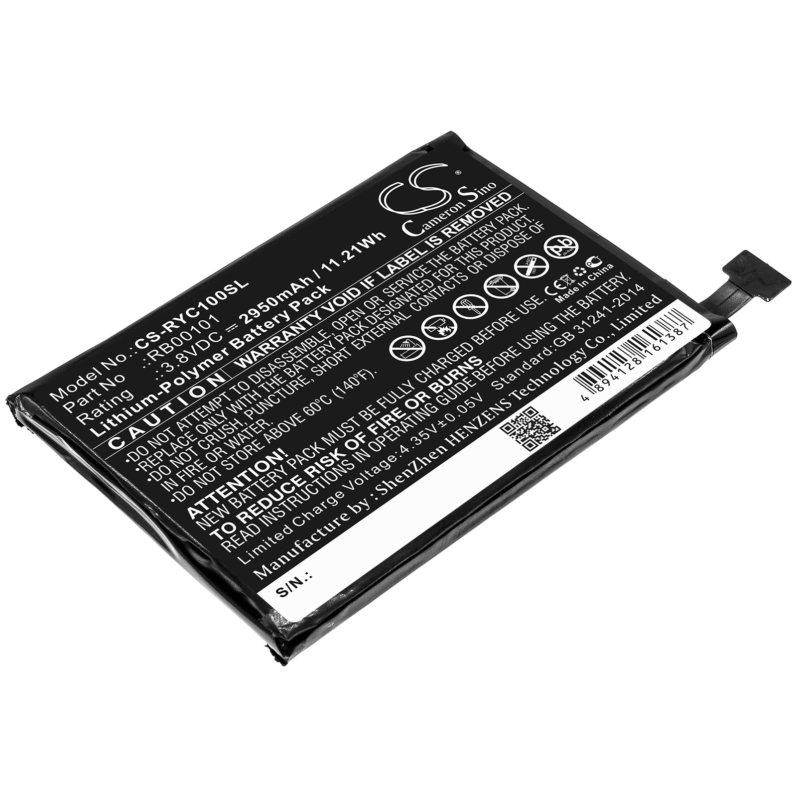 Batteri til fjernbetjening til Ray Enterprises Ray Super Remote, RC100