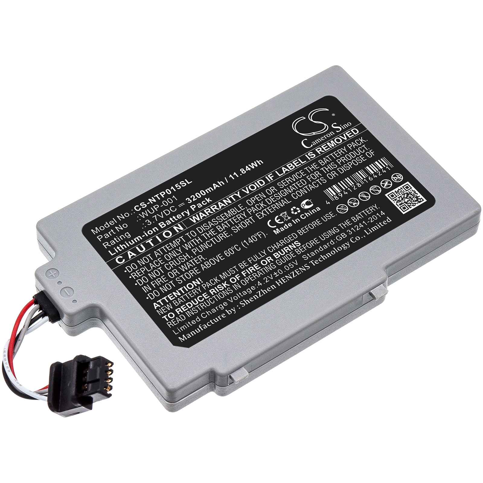 Batteri til spilkonsol til Nintendo Wii U GamePad WUP-001
