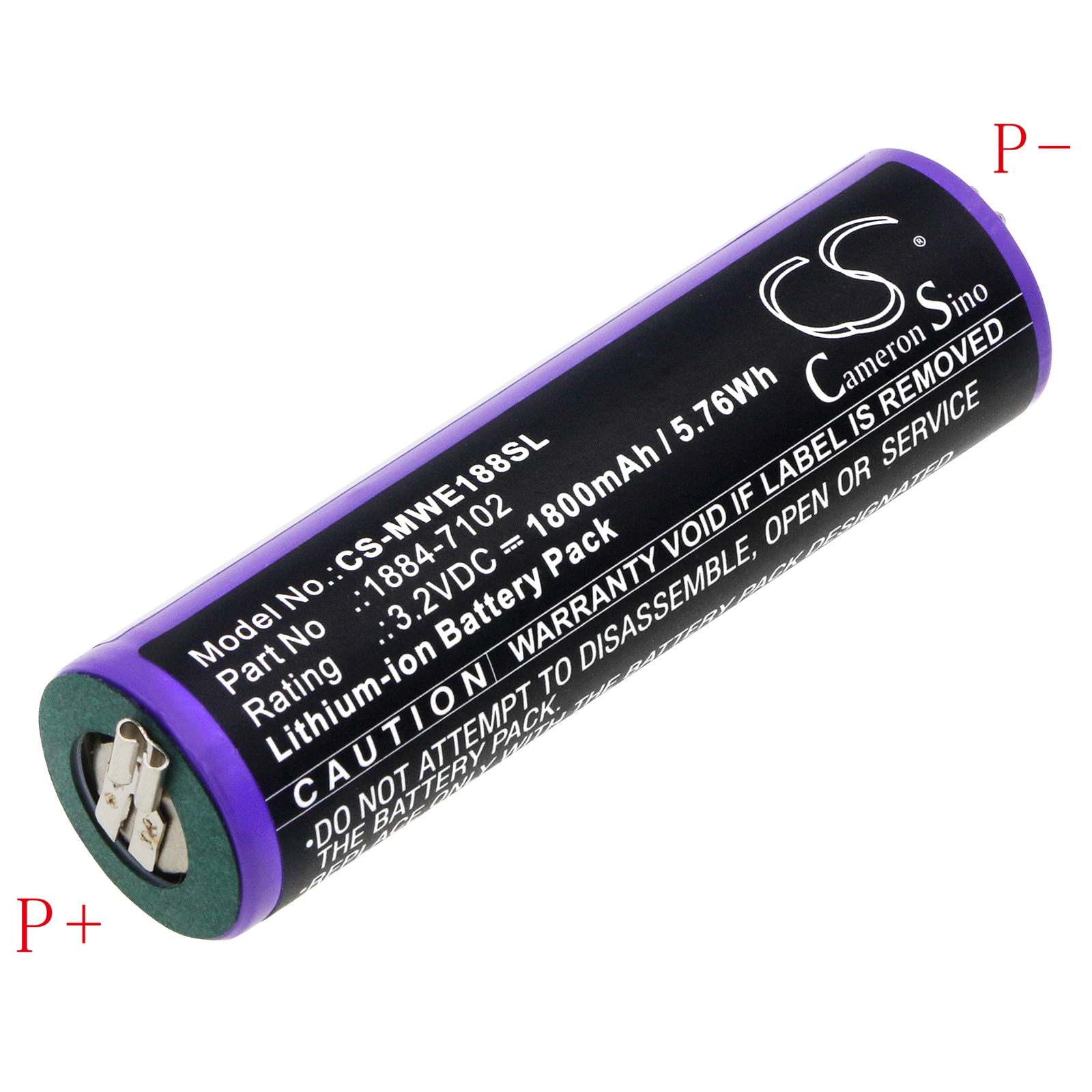 Batteri til barbermaskine til Moser Ermila 1884, Ermila 1885, 1884 Li+Pro osv.