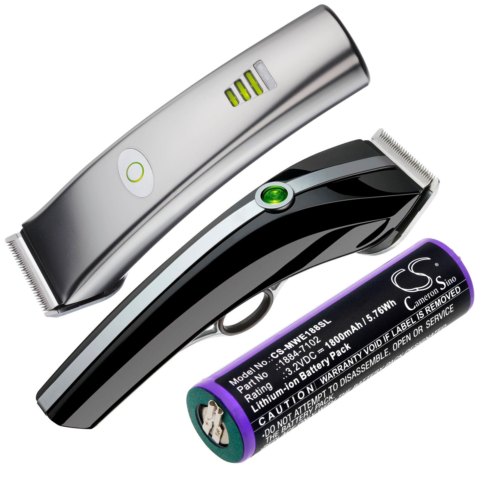Batteri til barbermaskine til Moser Ermila 1884, Ermila 1885, 1884 Li+Pro osv.