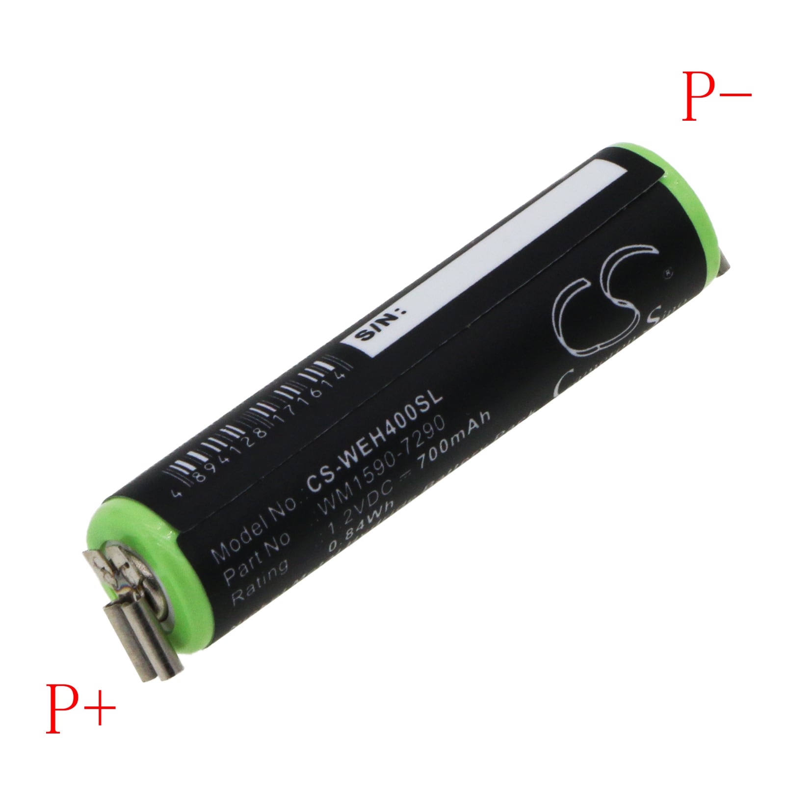 Batteri til barbermaskine til Wella Bella, Super, Chromini osv.