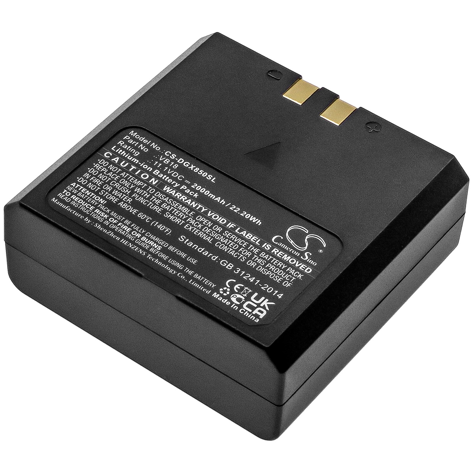 Batteri til stroboskoplys til Flashpoint Zoom Li-on Flash, VB-18