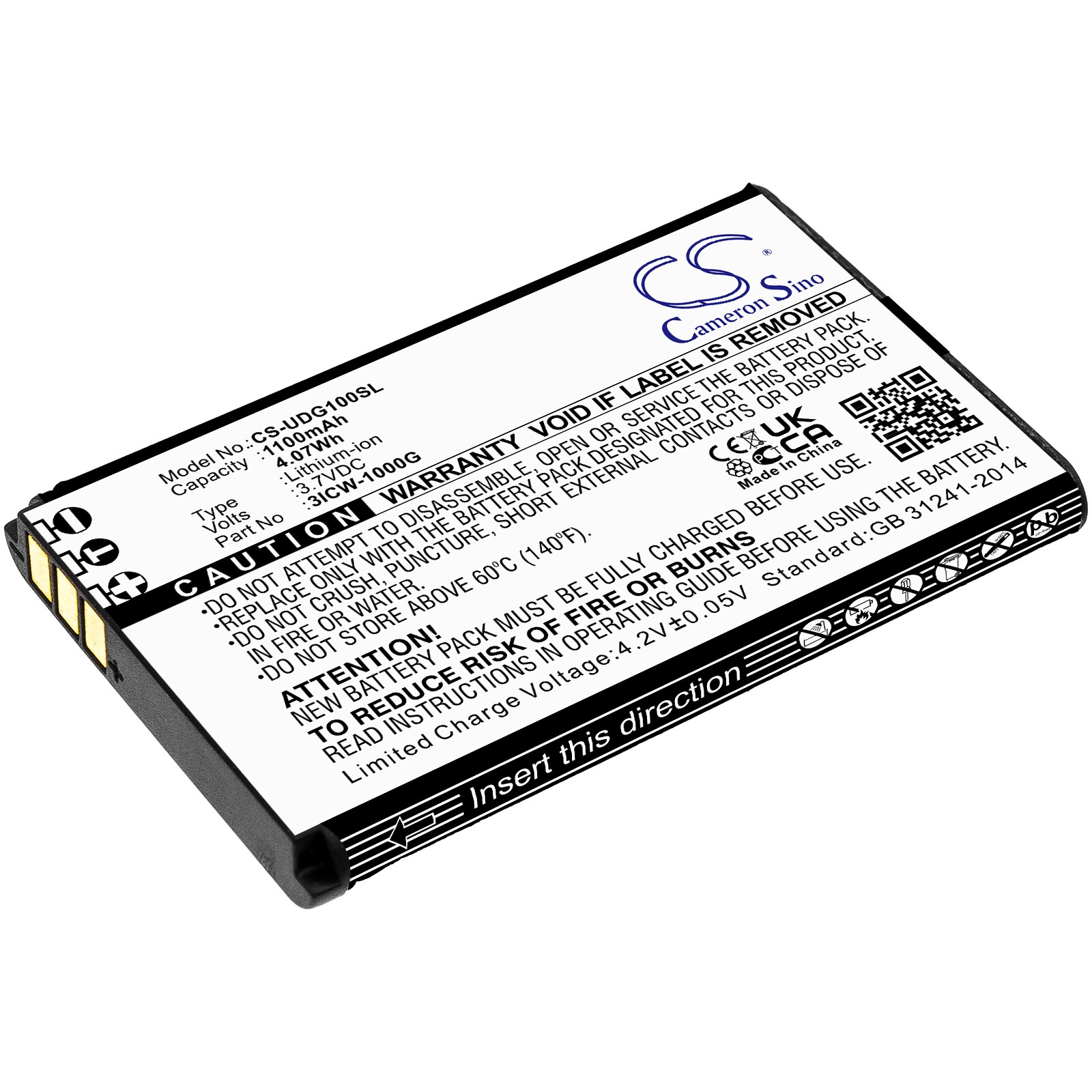 Batteri til VoIP-telefon til Incom ICW-1000G