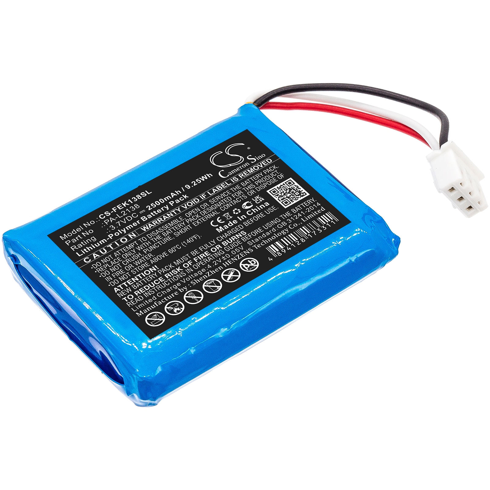 Batteri til batteripakke til Fey Elektronik PA-L2138